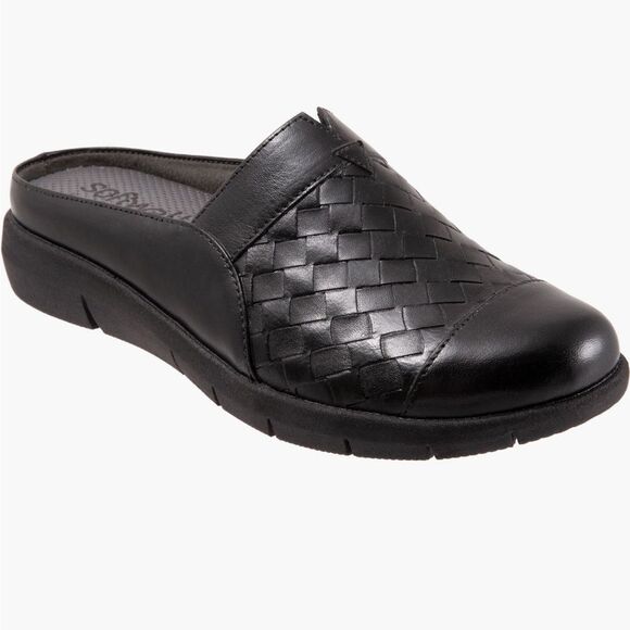 SoftWalk Shoes - SoftWalk San Marcos II Clogs Black Woven size 9M